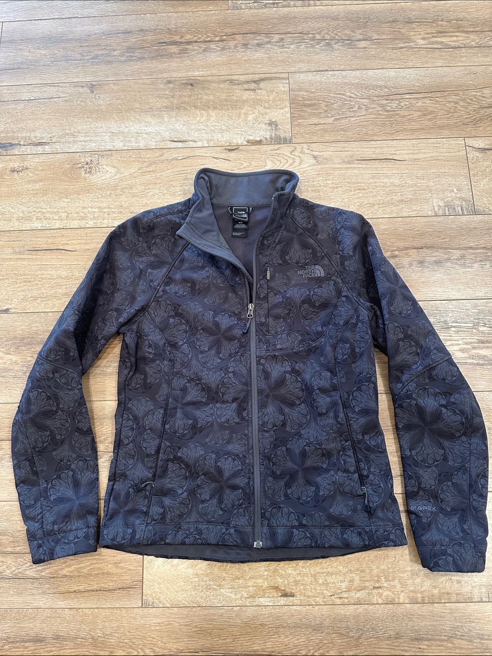 The North Face Women's Black Floral Softshell Jacket